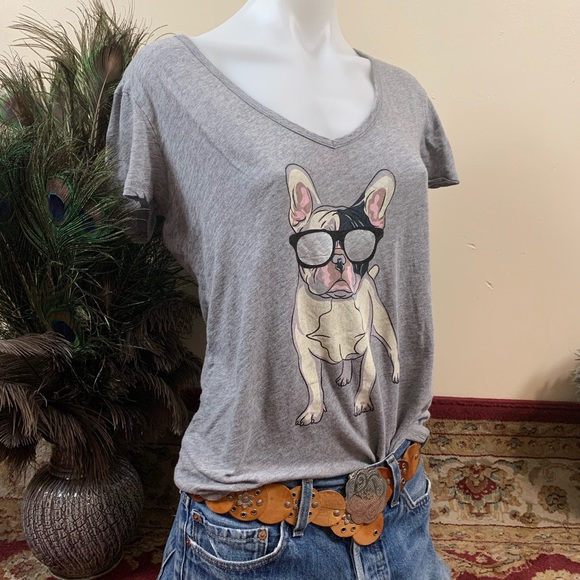PJ Salvage Bull Terrier in Sunglasses Graphic Tee - Picture 3 of 9